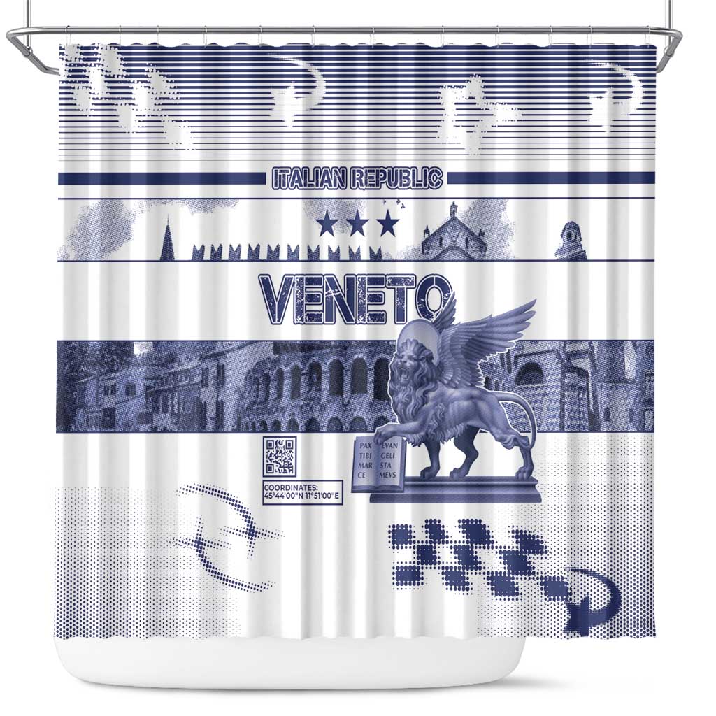 Italy Veneto Shower Curtain Lion Saint Mark Of Venetian Republic - Wonder Print Shop