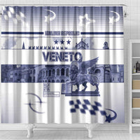 Italy Veneto Shower Curtain Lion Saint Mark Of Venetian Republic - Wonder Print Shop