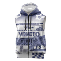 Personalized Italy Veneto Sleeveless Zip Hoodie Lion Saint Mark Of Venetian Republic - Wonder Print Shop