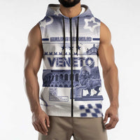 Personalized Italy Veneto Sleeveless Zip Hoodie Lion Saint Mark Of Venetian Republic - Wonder Print Shop