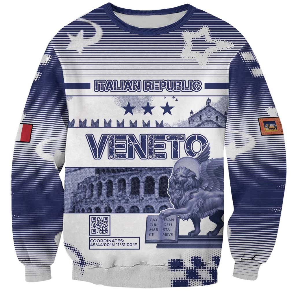 Personalized Italy Veneto Sweatshirt Lion Saint Mark Of Venetian Republic - Wonder Print Shop