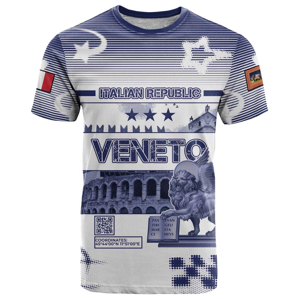Personalized Italy Veneto T Shirt Lion Saint Mark Of Venetian Republic - Wonder Print Shop