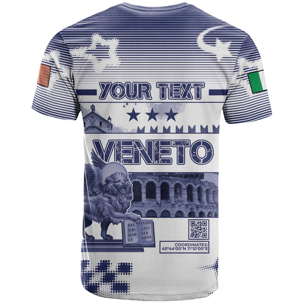 Personalized Italy Veneto T Shirt Lion Saint Mark Of Venetian Republic - Wonder Print Shop