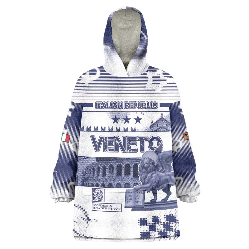 Personalized Italy Veneto Wearable Blanket Hoodie Lion Saint Mark Of Venetian Republic - Wonder Print Shop