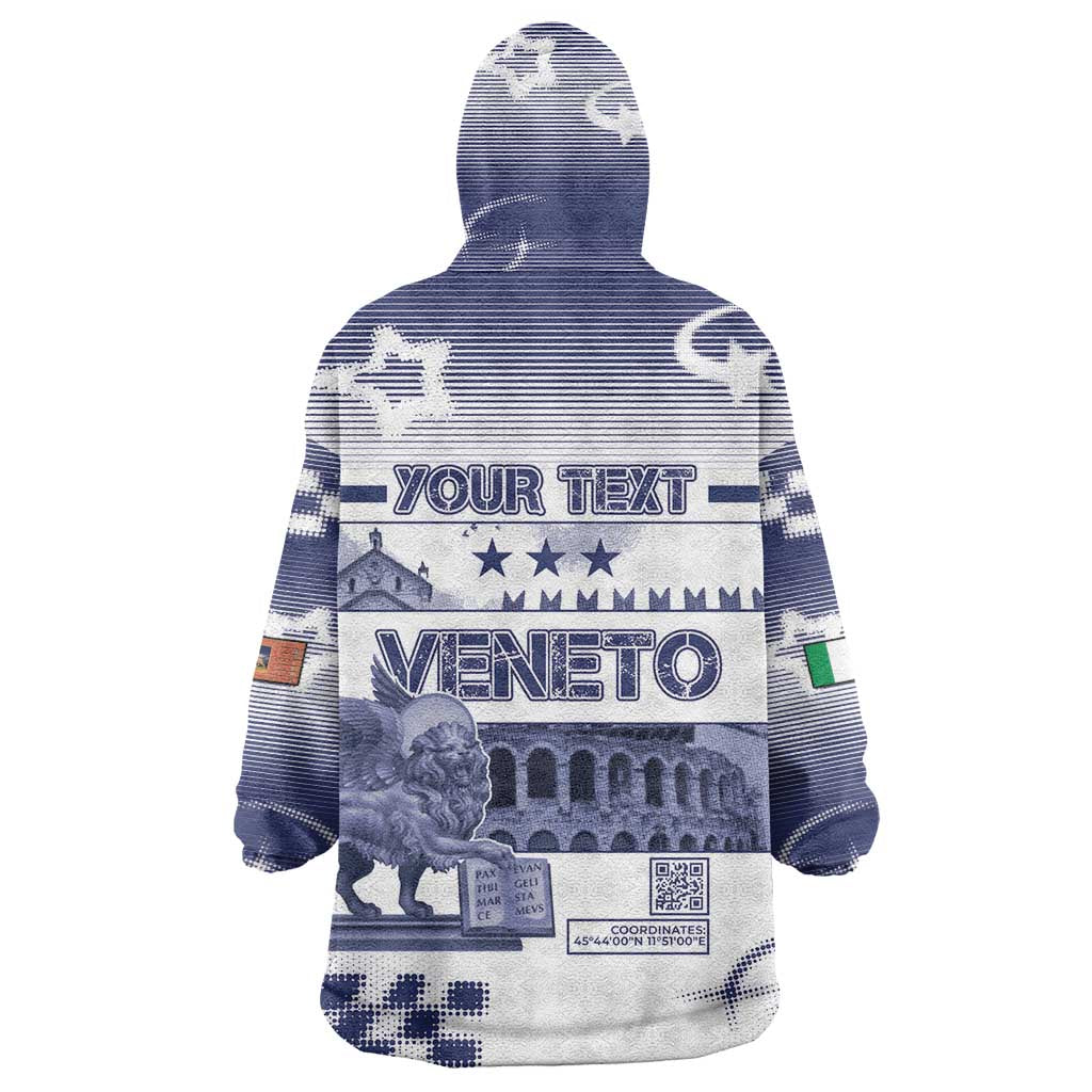 Personalized Italy Veneto Wearable Blanket Hoodie Lion Saint Mark Of Venetian Republic - Wonder Print Shop