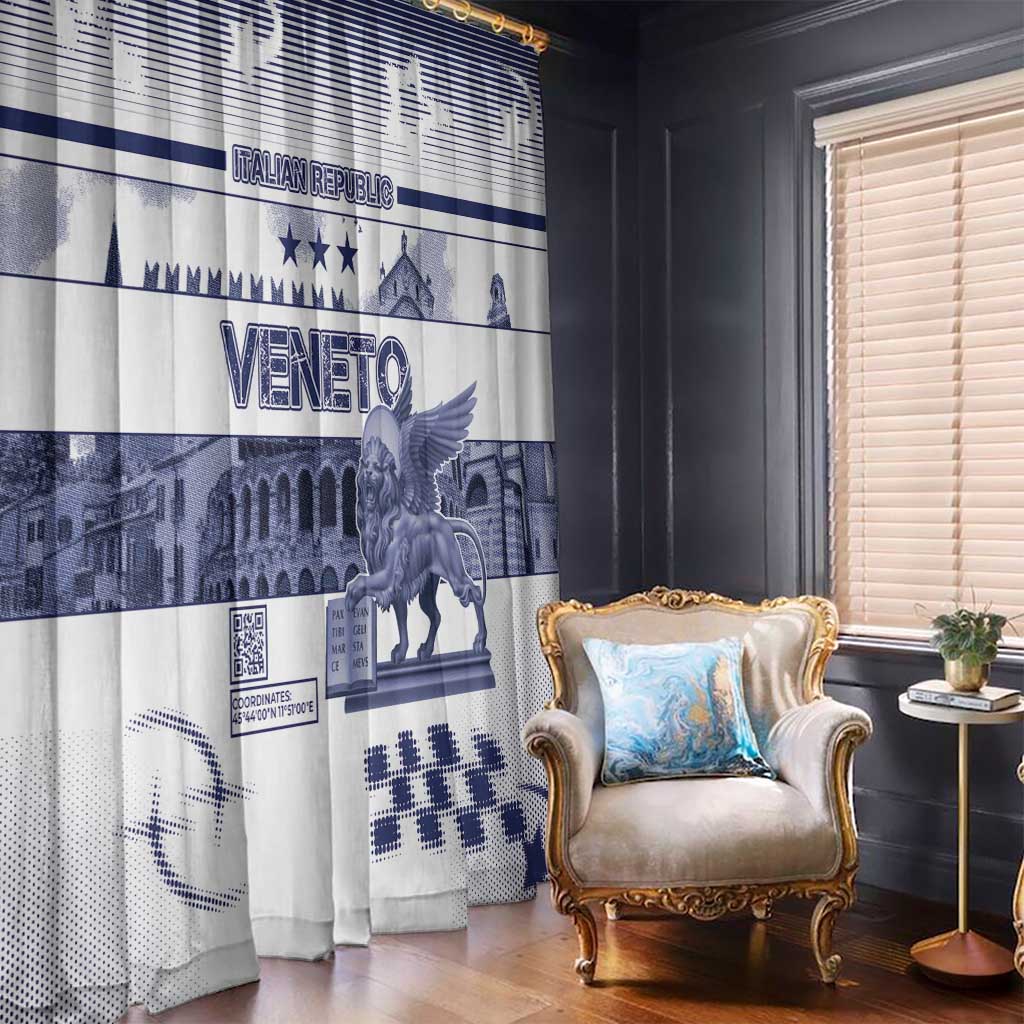 Italy Veneto Window Curtain Lion Saint Mark Of Venetian Republic - Wonder Print Shop
