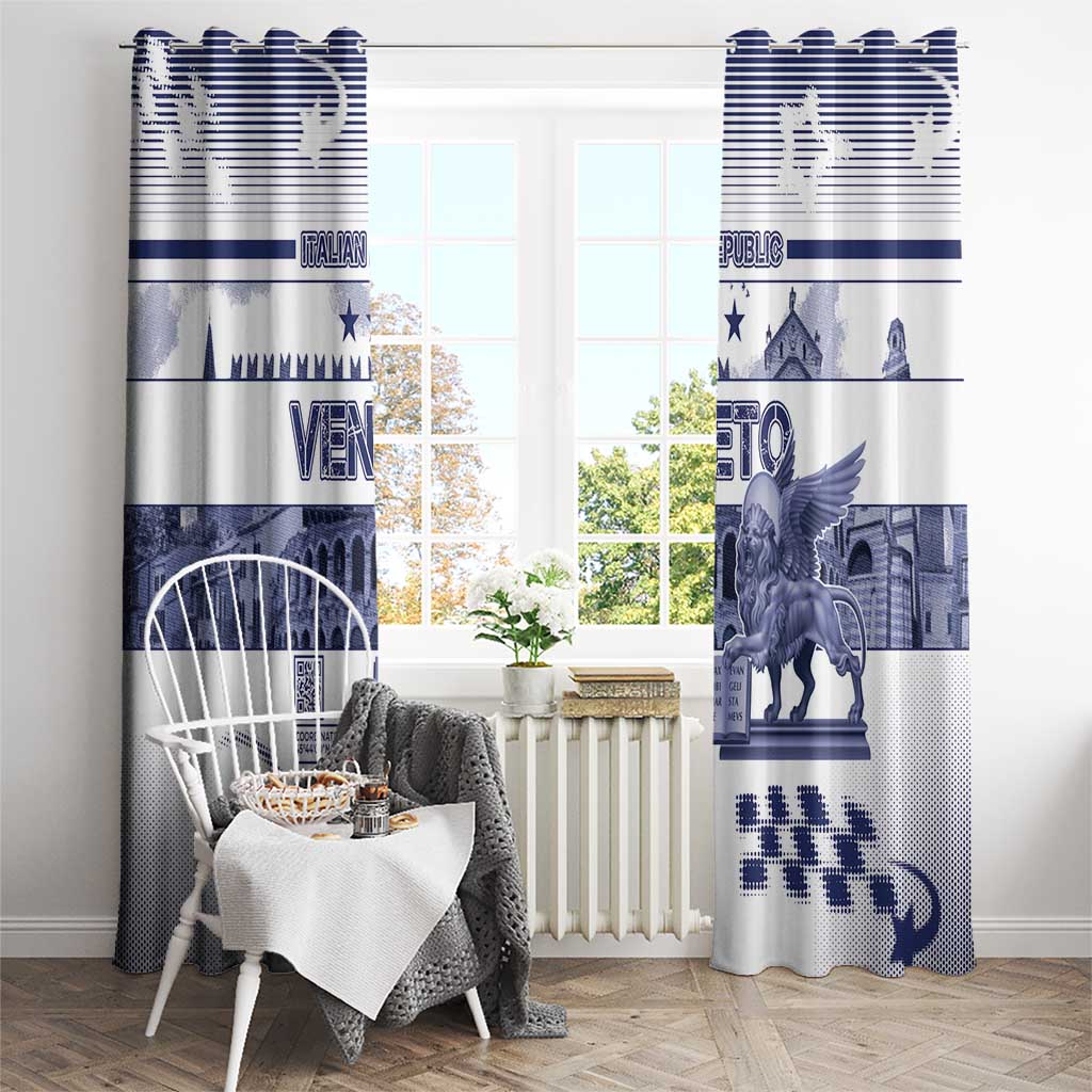 Italy Veneto Window Curtain Lion Saint Mark Of Venetian Republic - Wonder Print Shop