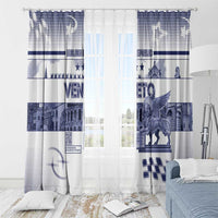 Italy Veneto Window Curtain Lion Saint Mark Of Venetian Republic - Wonder Print Shop