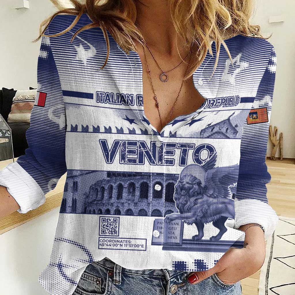 Personalized Italy Veneto Women Casual Shirt Lion Saint Mark Of Venetian Republic - Wonder Print Shop