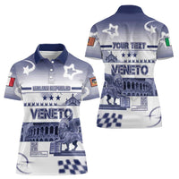 Personalized Italy Veneto Women Polo Shirt Lion Saint Mark Of Venetian Republic - Wonder Print Shop