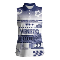 Personalized Italy Veneto Women Sleeveless Polo Shirt Lion Saint Mark Of Venetian Republic - Wonder Print Shop