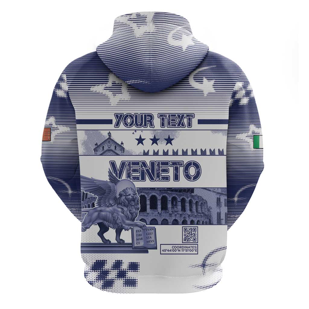 Personalized Italy Veneto Zip Hoodie Lion Saint Mark Of Venetian Republic - Wonder Print Shop