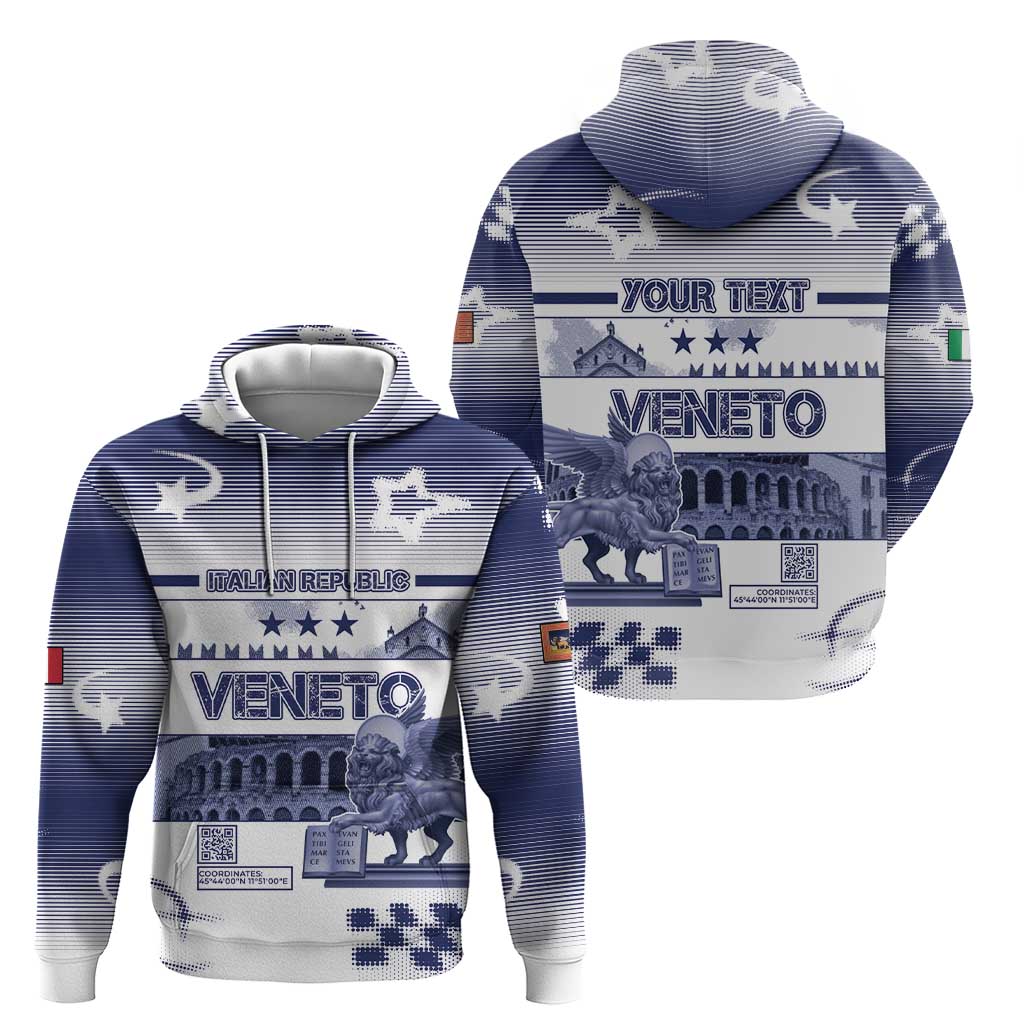 Personalized Italy Veneto Zip Hoodie Lion Saint Mark Of Venetian Republic - Wonder Print Shop