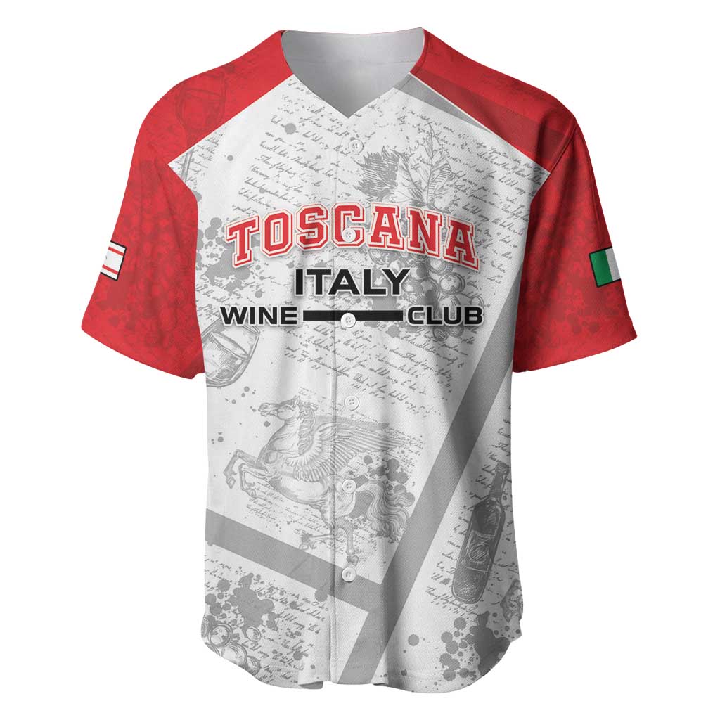Personalized Italy Tuscany Baseball Jersey Toscana Wine Club - Wonder Print Shop