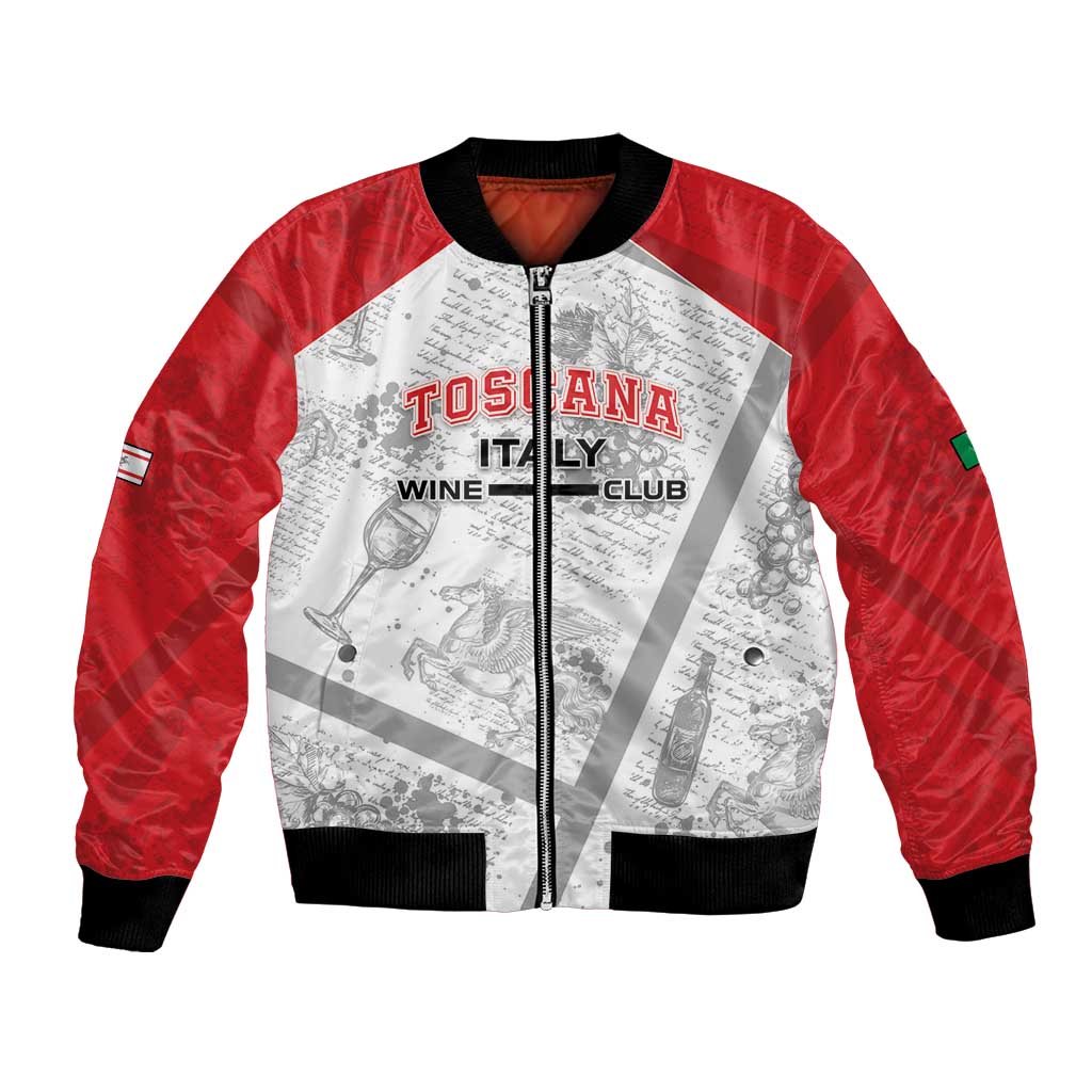 Personalized Italy Tuscany Bomber Jacket Toscana Wine Club - Wonder Print Shop