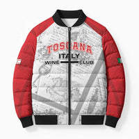 Personalized Italy Tuscany Bomber Puffer Jacket Toscana Wine Club - Wonder Print Shop