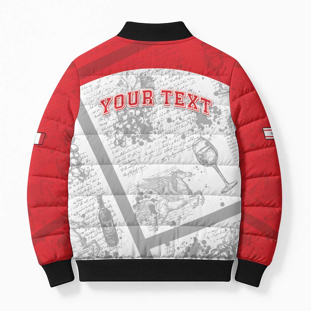 Personalized Italy Tuscany Bomber Puffer Jacket Toscana Wine Club - Wonder Print Shop
