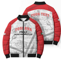 Personalized Italy Tuscany Bomber Puffer Jacket Toscana Wine Club - Wonder Print Shop