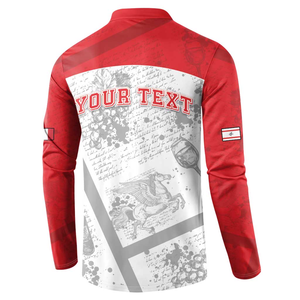 Personalized Italy Tuscany Button Sweatshirt Toscana Wine Club - Wonder Print Shop