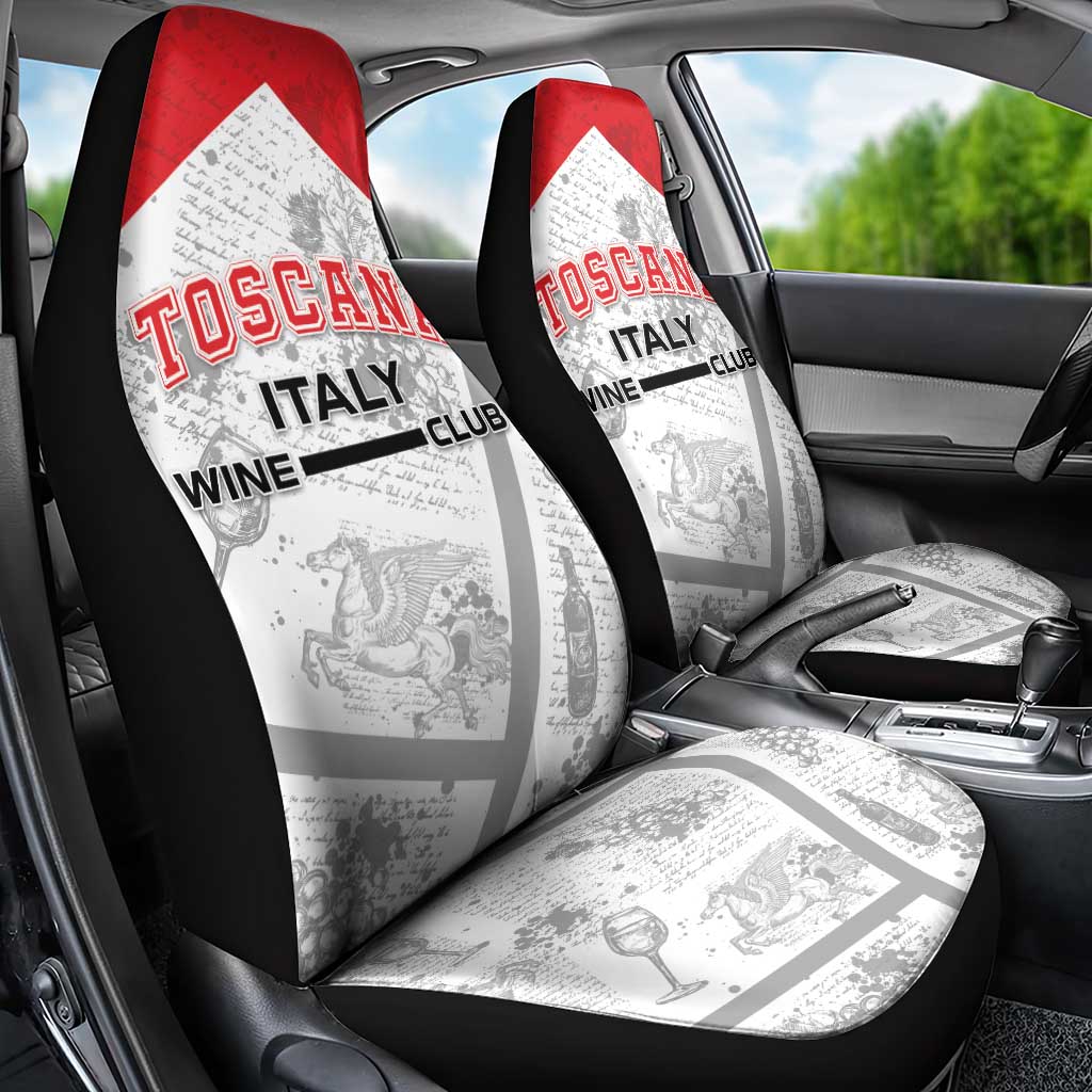Italy Tuscany Car Seat Cover Toscana Wine Club - Wonder Print Shop
