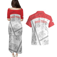 Personalized Italy Tuscany Couples Matching Puletasi and Hawaiian Shirt Toscana Wine Club - Wonder Print Shop