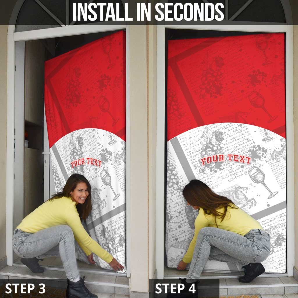 Personalized Italy Tuscany Door Cover Toscana Wine Club - Wonder Print Shop