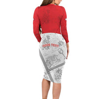 Personalized Italy Tuscany Family Matching Long Sleeve Bodycon Dress and Hawaiian Shirt Toscana Wine Club - Wonder Print Shop