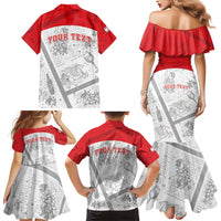 Personalized Italy Tuscany Family Matching Mermaid Dress and Hawaiian Shirt Toscana Wine Club - Wonder Print Shop