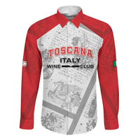 Personalized Italy Tuscany Family Matching Off The Shoulder Long Sleeve Dress and Hawaiian Shirt Toscana Wine Club - Wonder Print Shop