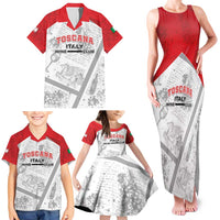 Personalized Italy Tuscany Family Matching Tank Maxi Dress and Hawaiian Shirt Toscana Wine Club - Wonder Print Shop