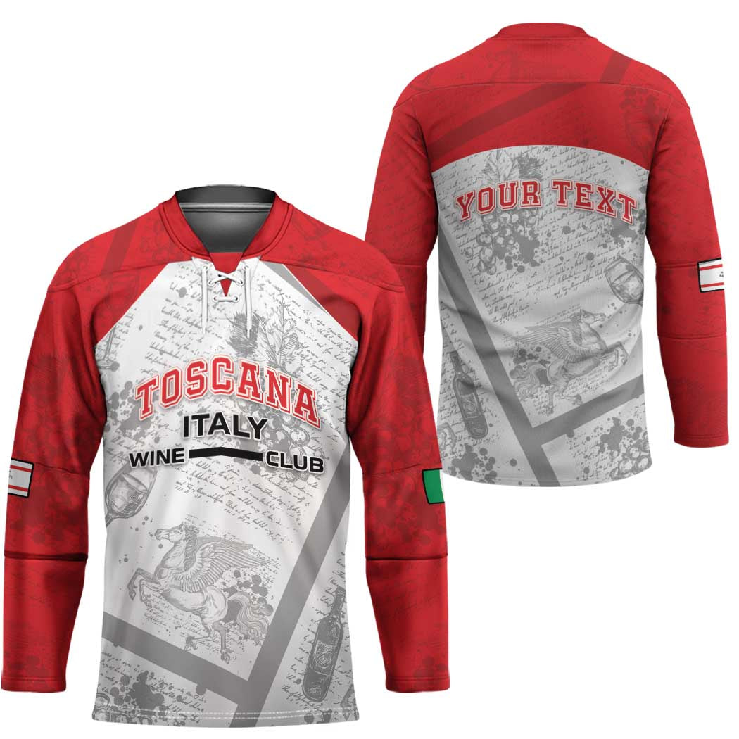 Personalized Italy Tuscany Hockey Jersey Toscana Wine Club - Wonder Print Shop