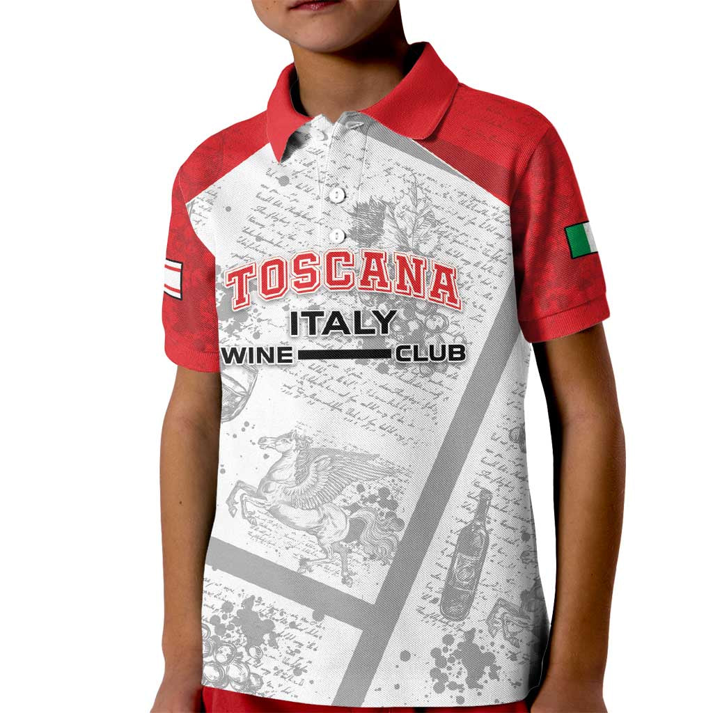 Personalized Italy Tuscany Kid Polo Shirt Toscana Wine Club - Wonder Print Shop