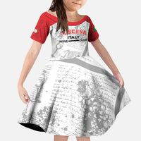 Personalized Italy Tuscany Kid Short Sleeve Dress Toscana Wine Club - Wonder Print Shop