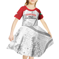 Personalized Italy Tuscany Kid Short Sleeve Dress Toscana Wine Club - Wonder Print Shop
