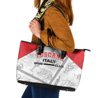 Italy Tuscany Leather Tote Bag Toscana Wine Club - Wonder Print Shop