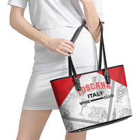 Italy Tuscany Leather Tote Bag Toscana Wine Club - Wonder Print Shop