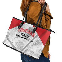 Italy Tuscany Leather Tote Bag Toscana Wine Club - Wonder Print Shop