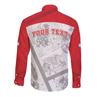 Personalized Italy Tuscany Long Sleeve Button Shirt Toscana Wine Club - Wonder Print Shop