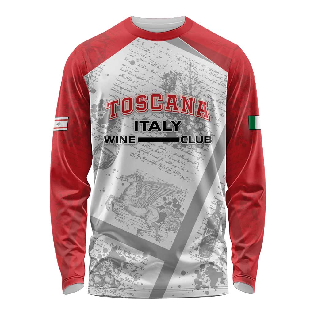 Personalized Italy Tuscany Long Sleeve Shirt Toscana Wine Club - Wonder Print Shop