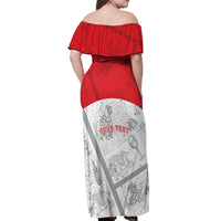 Personalized Italy Tuscany Off Shoulder Maxi Dress Toscana Wine Club - Wonder Print Shop