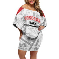 Personalized Italy Tuscany Off Shoulder Short Dress Toscana Wine Club - Wonder Print Shop