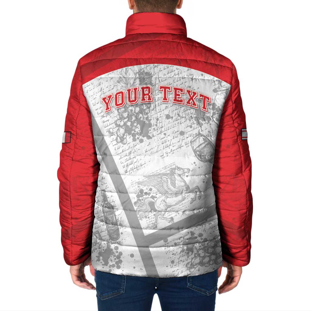 Personalized Italy Tuscany Padded Jacket Toscana Wine Club - Wonder Print Shop