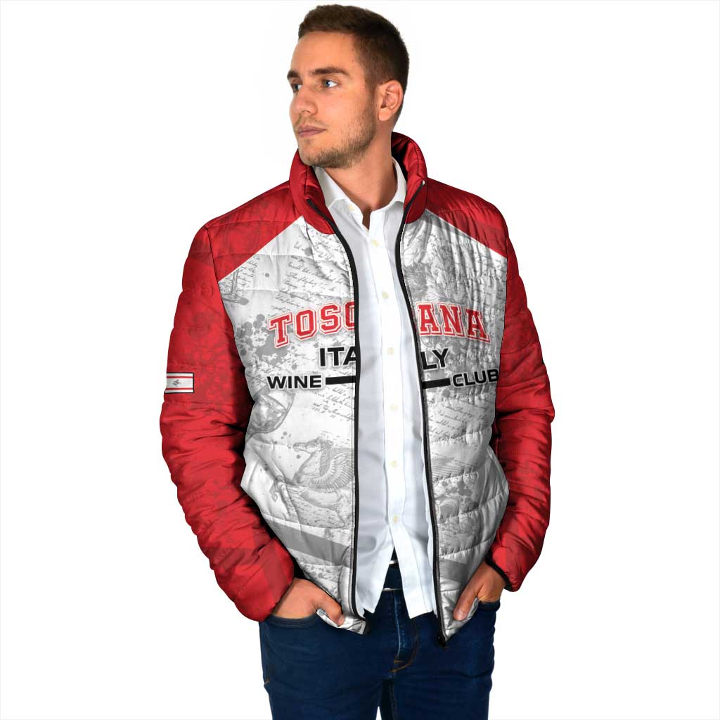 Personalized Italy Tuscany Padded Jacket Toscana Wine Club - Wonder Print Shop