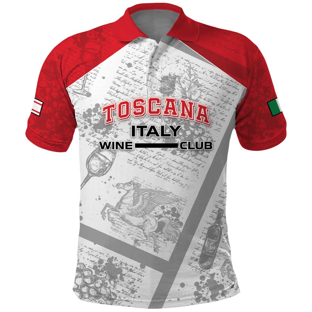 Personalized Italy Tuscany Polo Shirt Toscana Wine Club - Wonder Print Shop