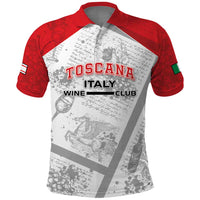 Personalized Italy Tuscany Polo Shirt Toscana Wine Club - Wonder Print Shop