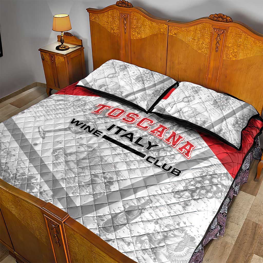 Italy Tuscany Quilt Bed Set Toscana Wine Club - Wonder Print Shop