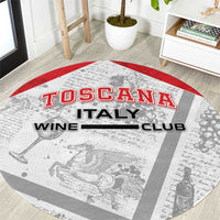 Italy Tuscany Round Carpet Toscana Wine Club - Wonder Print Shop