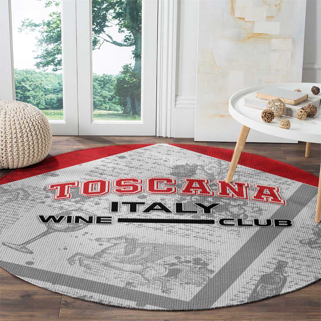 Italy Tuscany Round Carpet Toscana Wine Club - Wonder Print Shop