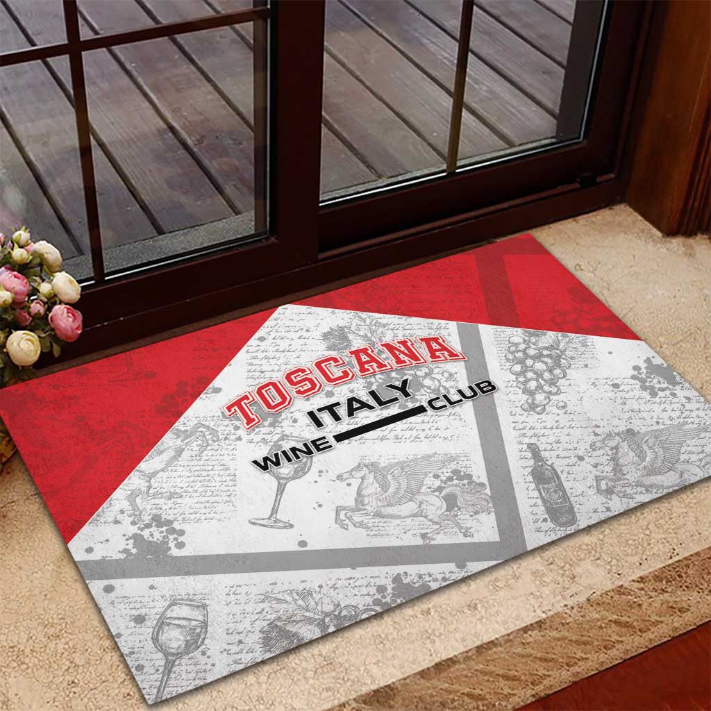 Italy Tuscany Rubber Doormat Toscana Wine Club - Wonder Print Shop