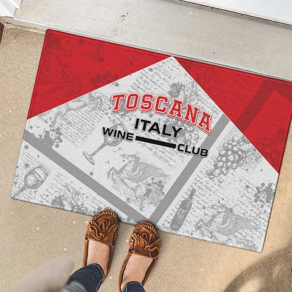 Italy Tuscany Rubber Doormat Toscana Wine Club - Wonder Print Shop